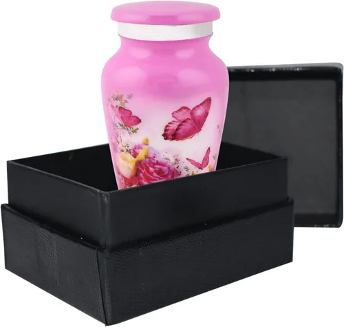 Miniatura 17 de BOLD & DIVINE Urnas de cremación con temática de mariposa Urnas decorativas para cenizas humanas de mujeres y hombres, urnas para cenizas, urnas