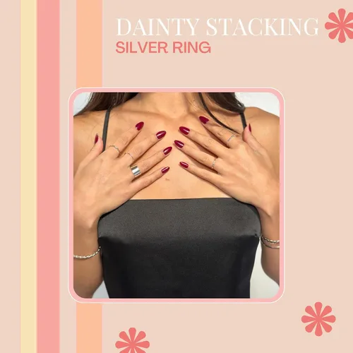 Miniatura 14 de Nova Stacking Ring – Handmade Rings for Women—Stackable Rings