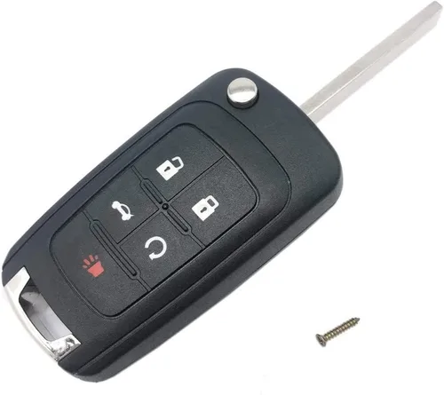 Miniatura 3 de Horande Funda plegable de repuesto para llavero compatible con Chevy Malibu Camaro Cruze Impala Equinox Sonic Terrain sin llave llave llavero