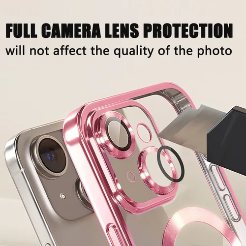 Miniatura 197 de Misscase Funda magnética con purpurina para iPhone 11 compatible con MagSafe, protección completa, delgada, a prueba de golpes, antiarañazos
