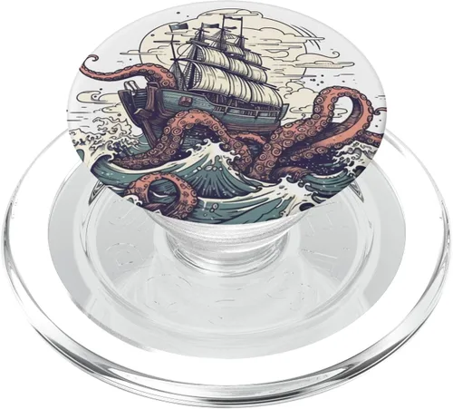 Miniatura 8 de PopSockets de pulpo Kraken de Sea Monster intercambiables PopGrip
