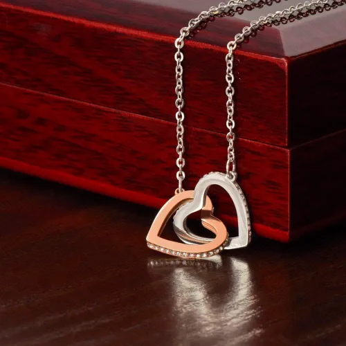 Miniatura 8 de Leo's Print Shop Collar de Corazones para mujer, regalo para esposa en su cumpleaños, regalos de aniversario para mi esposa, Acero inoxidable