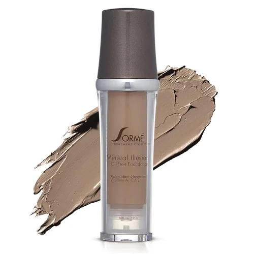 Miniatura 9 de SORMÉ Mineral Illusion Base líquida sin fragancia y aceite con protector solar no químico, fórmula mineral, hidratante con manteca de karité, Beige