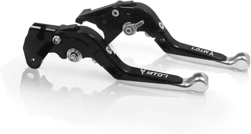 Miniatura 21 de Para Yamaha MT-07 FZ-07 FZ07 MT07 FZ 07 2014 2023 motocicleta ajustable plegable extensible embrague palancas de freno de embrague (color : 1)