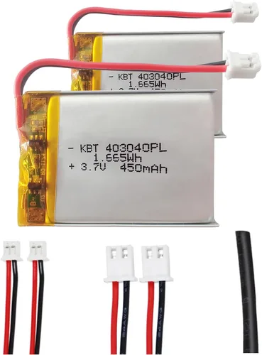 Miniatura 9 de KBT 3.7V 1500mAh Batería de Polímero de Litio: 883545 Baterías Lipo Recargables de Iones de Litio con Conector JST para Placa de Desarrollo Arduino