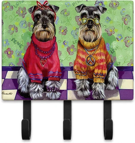 Miniatura 40 de Caroline's Treasures Bichon Frise Sisters - Ganchos para correa o llavero, multicolor