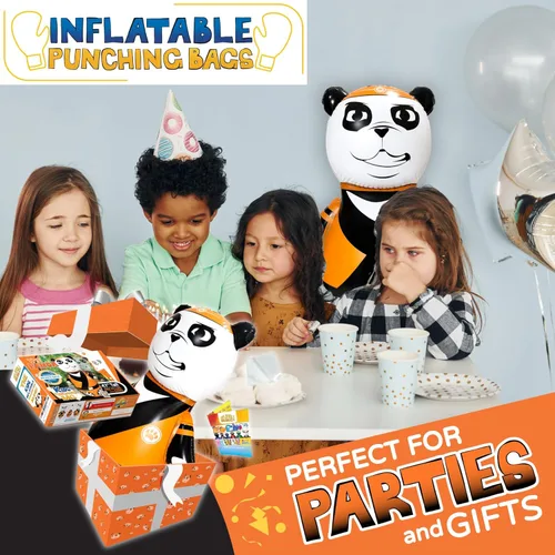Miniatura 4 de INFLATABLE DUDES Animal -Kids Punching Bag Already Filled with Sand Bop Bag Premium Inflatable Toy Punching Bag for Kids Enhanced
