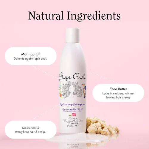 Miniatura 3 de Rizos Curls Wash Day Bundle – Champú hidratante y acondicionador profundo con manteca de karité para cada patrón de rizos 1a-4c – Limpia suavemente