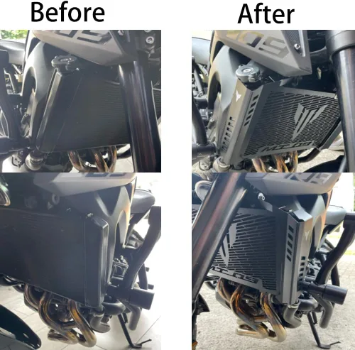 Miniatura 4 de Accesorios de motocicleta Rejilla de radiador Cubierta lateral Protector de parrilla para Yamaha MT09 MT 09 FZ09 FZ 09 2013 2014 2015 2016 2017