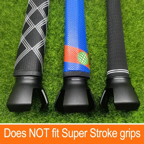 Miniatura 6 de Recogida de recuperador de pelotas de golf de 3 puntas, garra de protección de espalda puesta en el agarre del putter, agarrador de bolas de Negro