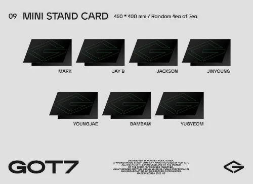 Miniatura 6 de Dreamus GOT7 - Mini álbum GOT7+juego de tarjetas fotográficas extra (versión aleatoria), 164 X 8.819 in (VLCD6141)