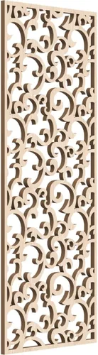 Miniatura 120 de Wheatland Paneles de pared decorativos de madera con calado, 9 3/8 pulgadas de ancho x 24 3/8 pulgadas de alto x 1/4 de alto, nogal