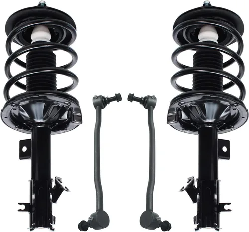 Miniatura 58 de Detroit Axle - Puntales delanteros con resorte helicoidal + enlaces de extremo de barras estabilizadoras de repuesto para Ford Flex Lincoln MKT