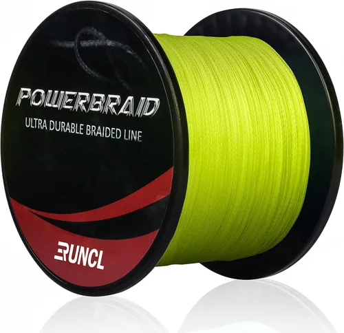 Miniatura 4 de RUNCL PowerBraid Línea de Pesca 4/8/9 Hebras, Línea de Pesca Trenzada 300/500/1000 Yardas - Tecnología de Tejido Sin Costuras, Tecnología de Verde