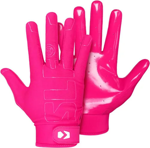 Miniatura 16 de SLEEFS Guantes de fútbol americano juvenil para niños y niñas, guantes pegajosos de receptor para fútbol americano con bandera para jóvenes, hombres