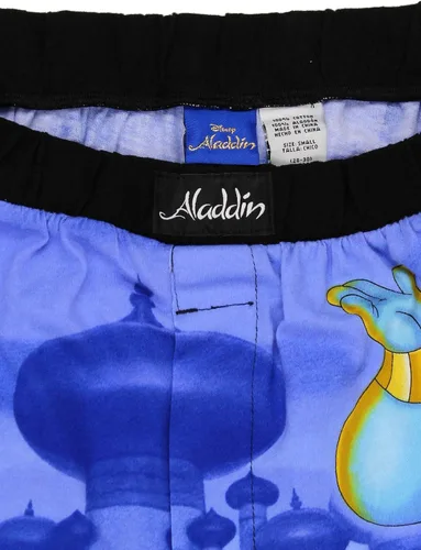 Miniatura 4 de Disney Aladdin Genie Jafar Mens Briefly Stated Boxer Lounge Shorts