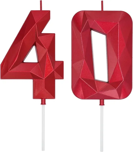 Miniatura 301 de DERVENTA Velas de cumpleaños con números grandes, 3D, color rosa, 3.7 pulgadas, decoración para tartas de fiesta, 1 pieza (número 3 rosa)