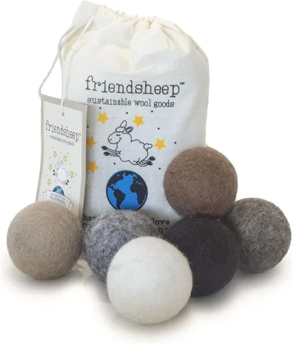 Friendsheep Pelota de juguete de lana ecológica para mascotas, gato, hurón, perro pequeño, comercio justo, hecha a mano en Nepal, ecológica, 100%