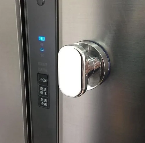 Miniatura 2 de WANLIAN - Potente manija de puerta de espejo de cristal con ventosa, pasamanos de pared con ventosa para refrigerador, cajón de nevera, manija