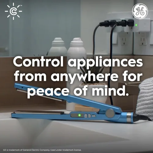 Miniatura 3 de GE Cync Enchufe inteligente interior, control de tomacorriente inteligente, enchufe de salida WiFi, compatible con Matter, funciona con Alexa