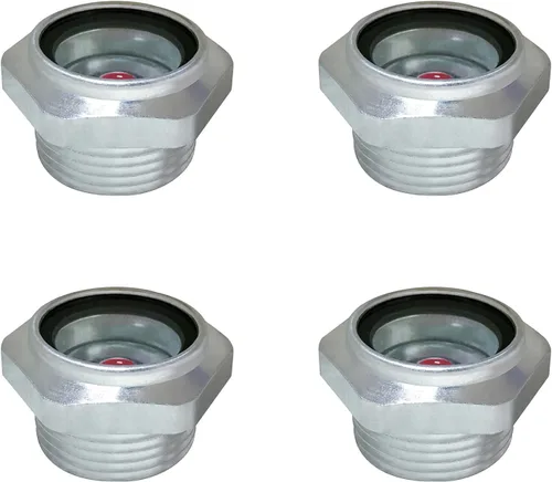Miniatura 8 de Vista de compresor de aire, 1 pulgada, NPT macho aleación de aluminio hexagonal, aceite para ventana, medidor de nivel de líquido para compresor