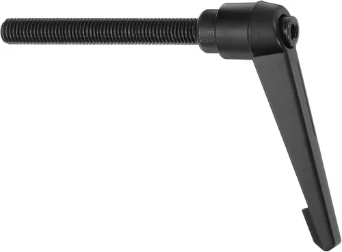 Miniatura 24 de uxcell Perillas ajustables M5 x 0.472 in, mango de rosca macho, botón de trinquete de liberación rápida, perno giratorio para maquinaria de torno