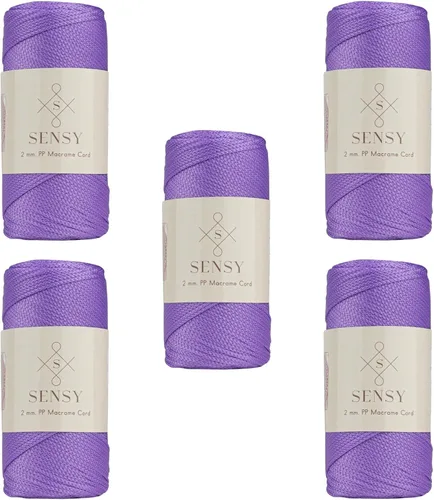 Miniatura 158 de Sensy Premium Cuerda de Poliéster de 2mm 251 Yardas Cuerda de Polipropileno 100% Cordón de Macramé 2mm Cordón para Bolsa de Ganchillo Cuerda