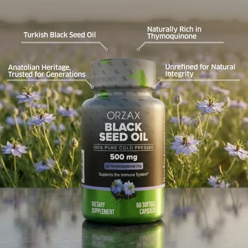 Miniatura 3 de ORZAX Aceite de Semilla Negra Prensado en Frío 100% Puro Sin OMG - Rico en Omega 3 6 9 y Timoquinona Aceite de Comino Negro Nigella Sativa