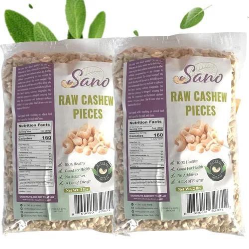 Miniatura 10 de Sano Nueces de anacardos crudos a granel de 50 libras – Anacardos crudos sin sal de origen africano occidental – anacardos frescos y sin tostar