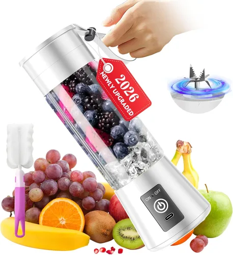 Miniatura 13 de Cordless Portable Personal Size Blender - Mini Blender Make Smoothies and Shakes, 380Ml BPA Free Travel Cup, Powerful Blending Suit in