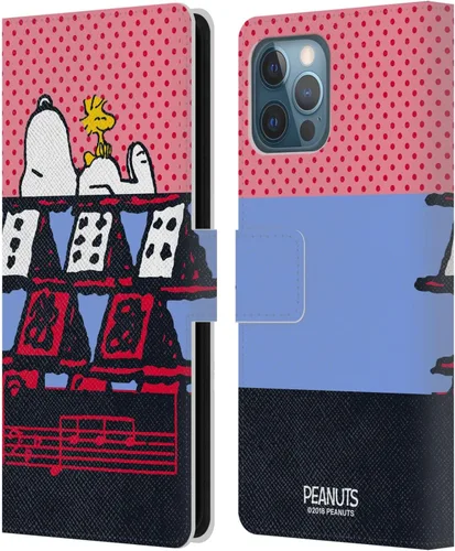 Miniatura 130 de Head Case Designs Funda de piel con licencia oficial de Peanuts Snoopy & Woodstock Balloon Halfs and Laughs para Apple iPhone 7/8/SE 2020 y 2022