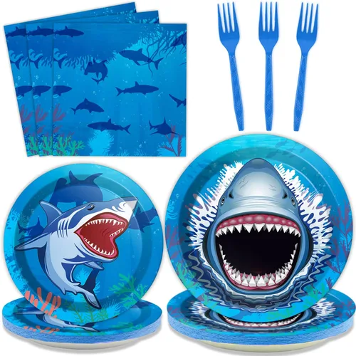 Miniatura 14 de Tevxj 96 piezas de platos de ducha de bebé para barbacoa, servilletas BabyQ Party Vajilla It's A Baby Q, platos de papel desechables, servilletas