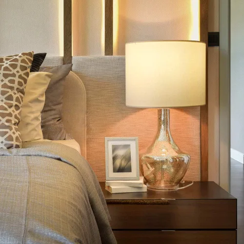 Miniatura 4 de Wellmet Pantalla de Lámpara Requiere Ensamblaje, Pantalla Beige de 16"x16"x12" para Lámpara de Mesa, Lámpara de Noche, Lámpara de Pie, Pantalla