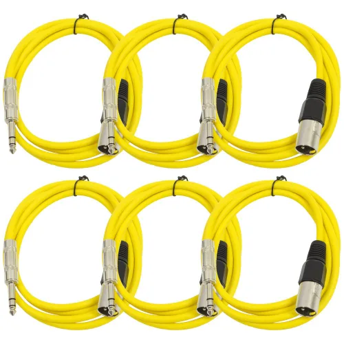 Miniatura 7 de Seismic Audio SATRXL-M2Black6 - Cable de conexión XLR macho a TRS de 2 pies, color negro