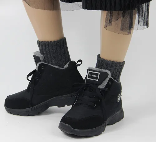 Miniatura 5 de BomKinta - Calcetines a media pantorrilla de invierno para mujer cómodos gruesos y abrigadores de color liso