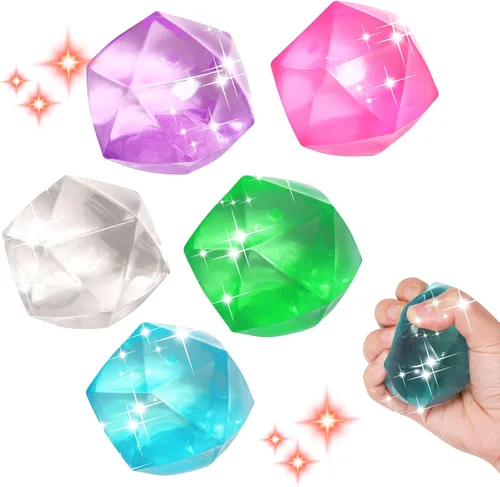 1 pieza Cubo Grande de Estrés de 2.45 Color Aleatorio Cubo Aplastable de Estrés de Hielo de Mampostería-Pelota de Azúcar de Malta de