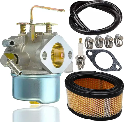 640152 Carburador con filtro de aire 33268/bujía/línea de combustible para Tecumseh HM80 HM90 HM100 640023 640051 640140 640152 640152A 8-10 HP