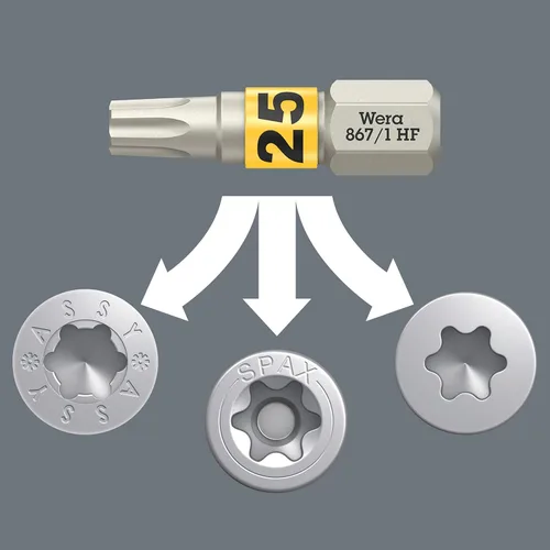 Miniatura 5 de Wera - 05057778001 - Juego de brocas, Bit-Box 20 TX HF, TX 0.984 x 0.984 in, 20 piezas Multi