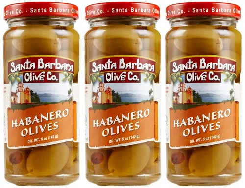 Miniatura 30 de Aceitunas Rellenas de Queso Feta Santa Barbara 10 oz, Paquete de 2