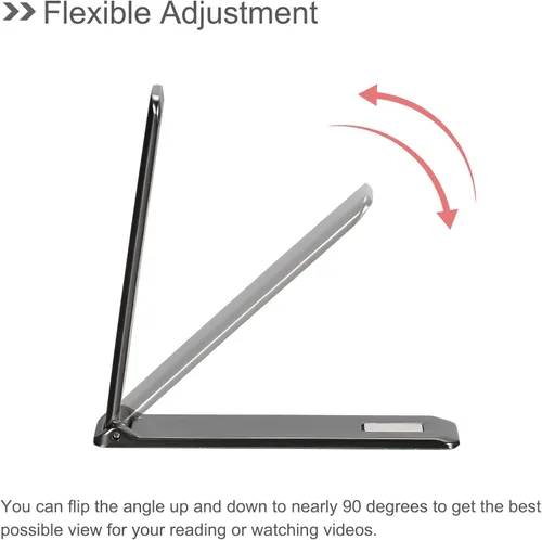 Miniatura 3 de uxcell Soporte para teléfono celular, paquete de 2 soportes de escritorio horizontales y verticales, soporte magnético de ángulo ajustable