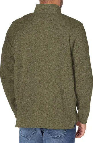 Miniatura 2 de Wrangler Authentics - Suéter de vellón de manga larga con cremallera de un cuarto para hombre