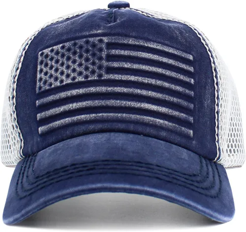 Miniatura 274 de KBETHOS Tactical Operator Collection USA Fishing Mesh Ballcap Flag Patch America Outdoors Trucker Baseball Cap