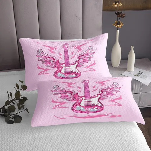 Miniatura 59 de Castle Fairy Cowboy Boots Bedspread Twin Size Bohemia Musical Guitar Coverlet Set Boys Bedroom Present Western Rustic Cowgirl Decor Bedding Set