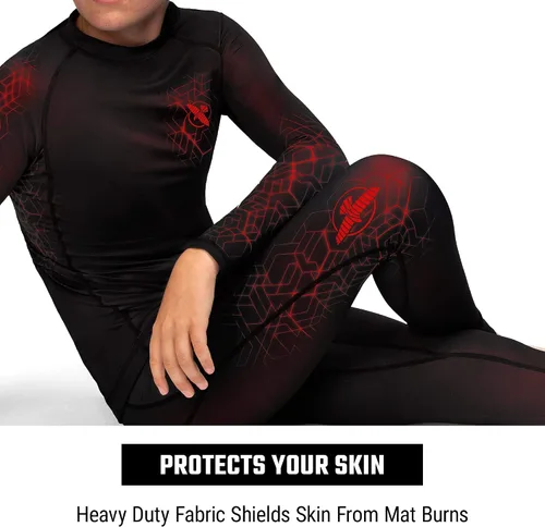 Miniatura 2 de Hayabusa Geo Youth Jiu Jitsu Spats para niños y niñas