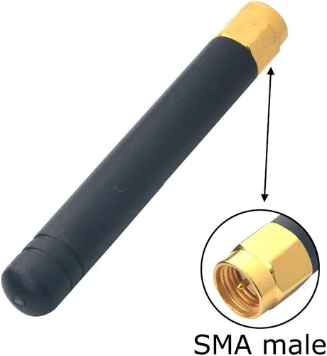 Miniatura 3 de Antena de 433 MHz SMA macho de goma de pato, paquete de 3, antena de pulgar direccional GSM Omni para módems de radio aficionados, puntos de acceso