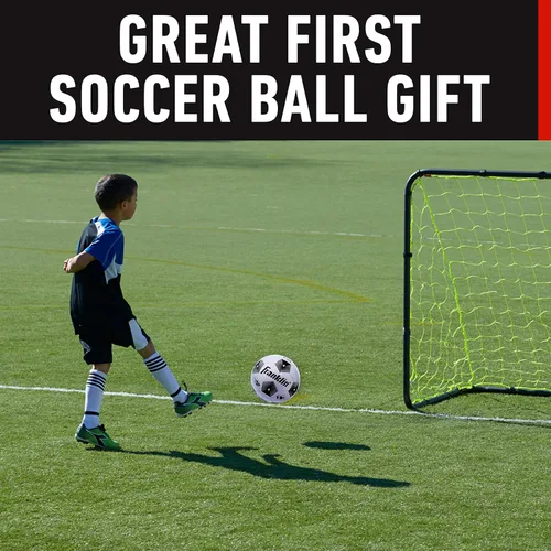 Miniatura 8 de Franklin Sports - Pelotas de fútbol para jóvenes y adultos - Tamaños 3, 4 y 5 - Paquetes individuales y a granel - Negro y blanco