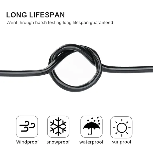 Miniatura 4 de Cable eléctrico de calibre 16, 4 conductores, 50 pies, UL 2464, cable de 16 AWG de 4 hilos, cable de cobre estañado de PVC trenzado calibre 16/4