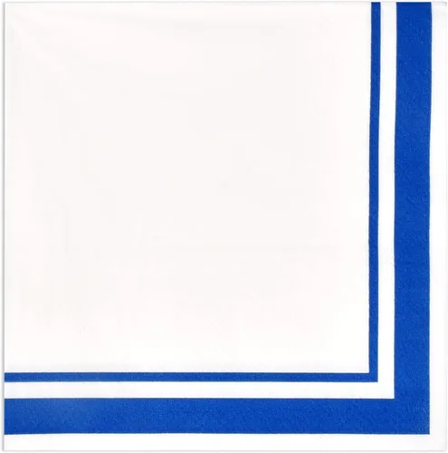 Miniatura 9 de 120 servilletas de cóctel en blanco y negro con borde negro, servilletas desechables de 3 capas para decoración de cenas de fiesta de graduación