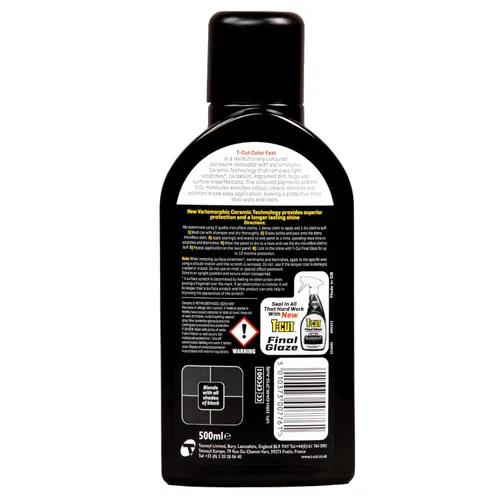 Miniatura 2 de T-Cut Esmalte Negro Color Fast, Removedor de Rayones de Auto y Restaurador de Pintura, 17 fl oz (onzas líquidas) – 3 en 1 Elimina Rayones