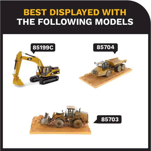 Miniatura 7 de Diecast Masters Tractor de cabina de día Caterpillar CT660 a escala 1:50 y remolque XL120 Lowboy Camiones para gatos y equipos de construcción